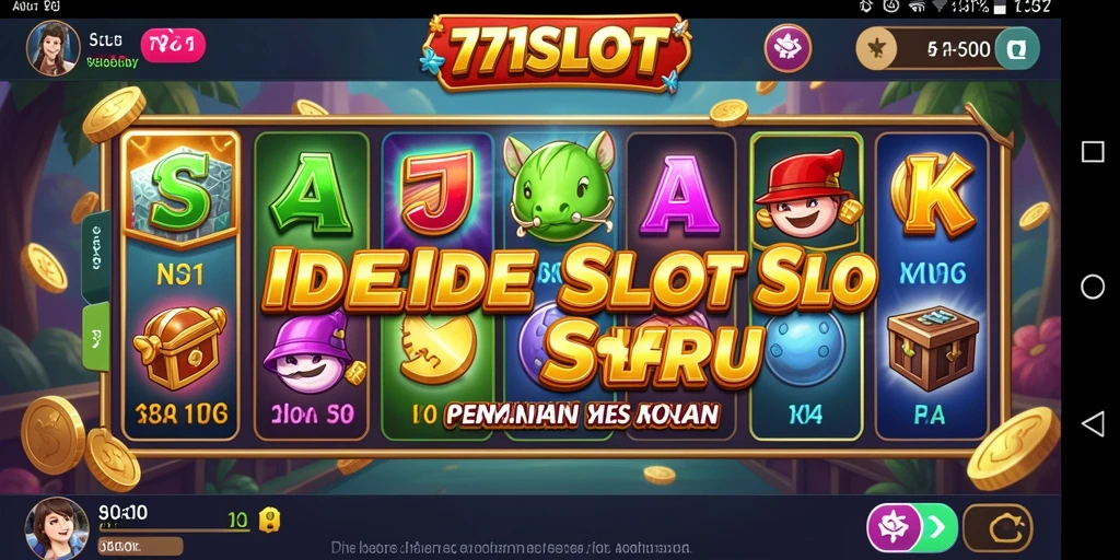 Tampilan gameplay menarik di 171SLOT yang menampilkan slot berwarna-warni.