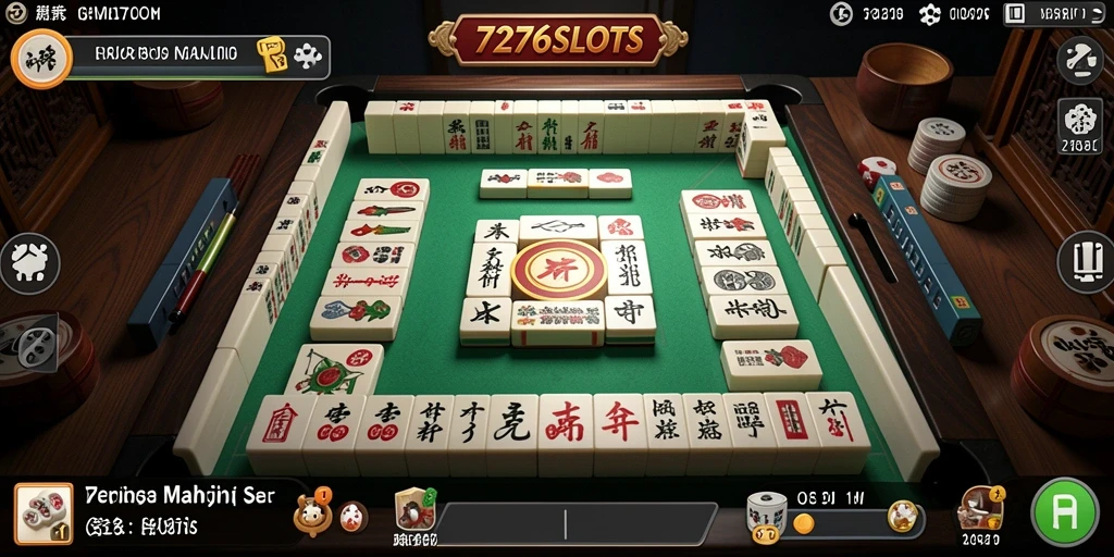 Screenshot gameplay 7276SLOTS menampilkan tantangan Mahjong yang menarik.