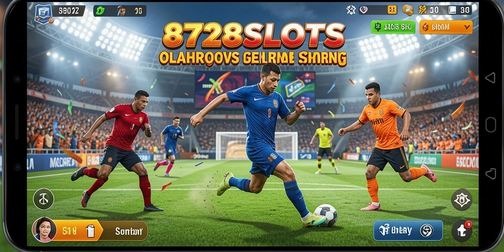 Tampilan gameplay menegangkan di 8728SLOTS dengan aksi seru olahraga.