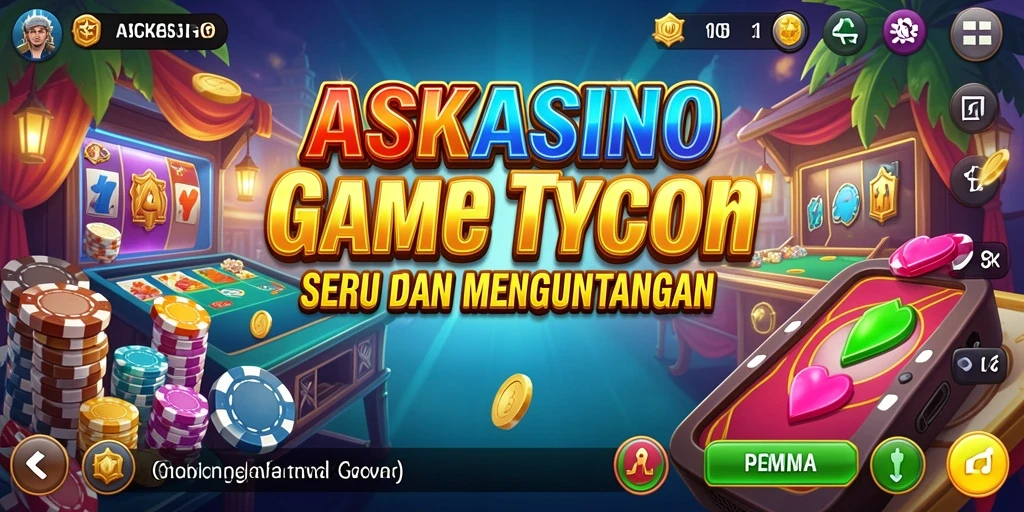 Screenshot menampilkan gameplay seru dari ASKASINO dengan suasana kasino.