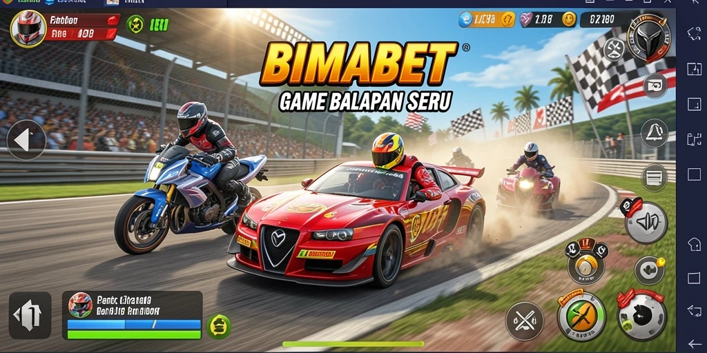 Gameplay balapan seru dengan grafis yang memukau di BIMABET.