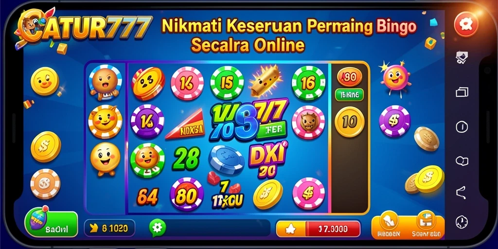 Tampilan gameplay Bingo yang seru dan interaktif di CATUR777.