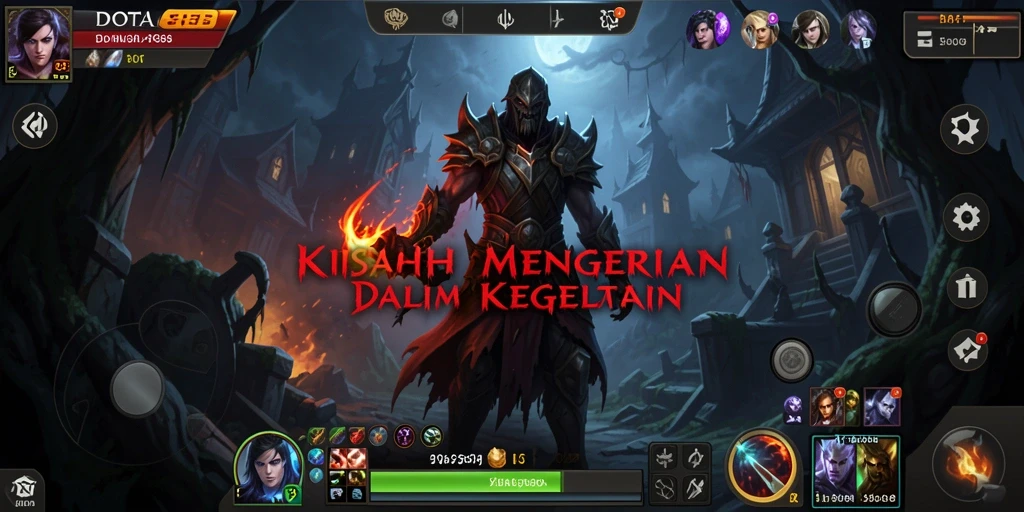 Screenshot DOTA88 menampilkan suasana horor yang mencekam dan gameplay menegangkan.