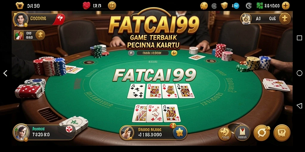 Tampilan gameplay seru Poker di FATCAI99 yang menarik.