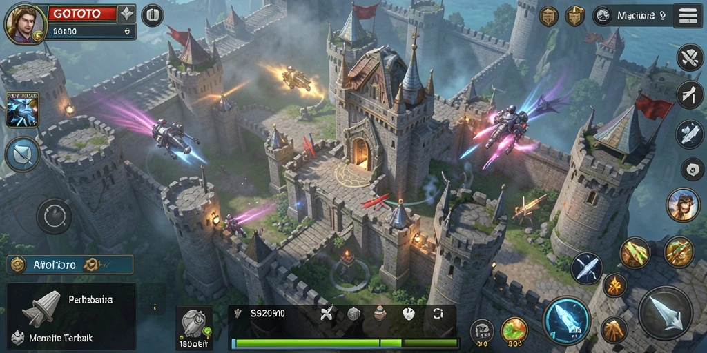 Tampilan seru dari gameplay Tower Defense di GOTOTO.