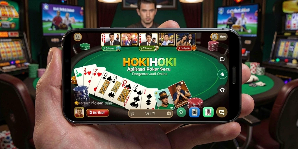 Tampilan gameplay poker yang seru di HOKIHOKI.