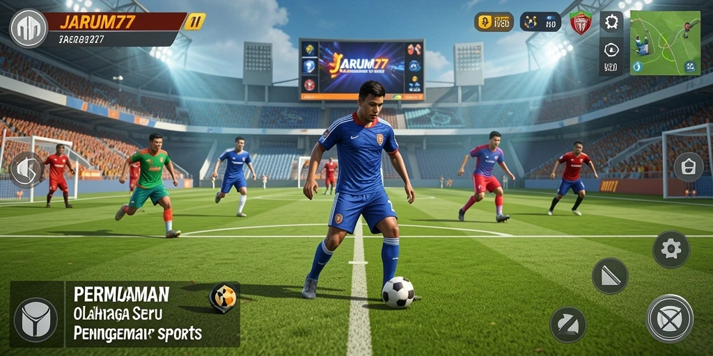 Tampilan gameplay seru dari JARUM77 dengan interaksi pemain.