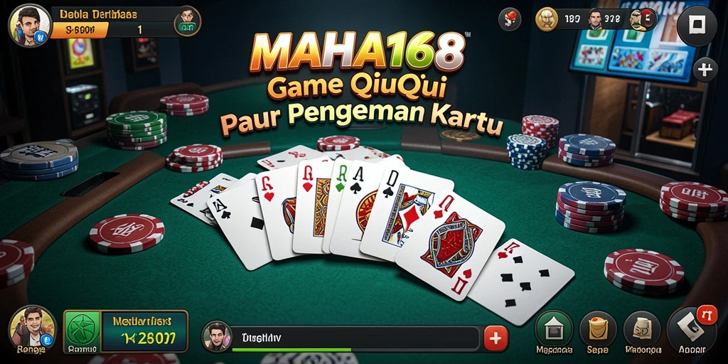 Tampilan gameplay seru dari MAHA168 dengan kartu QiuQiu.