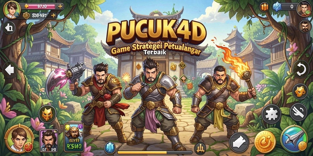 Screenshot utama <strong>PUCUK4D</strong> memperlihatkan aksi pertempuran yang mendebarkan.