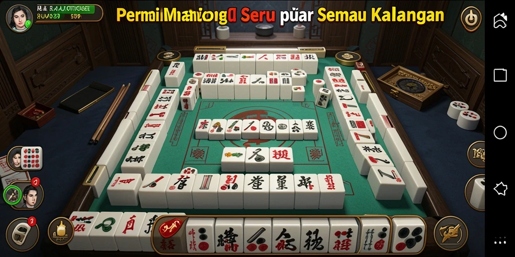 Screenshot gameplay RAJATOGEL menampilkan momen seru saat bermain Mahjong.