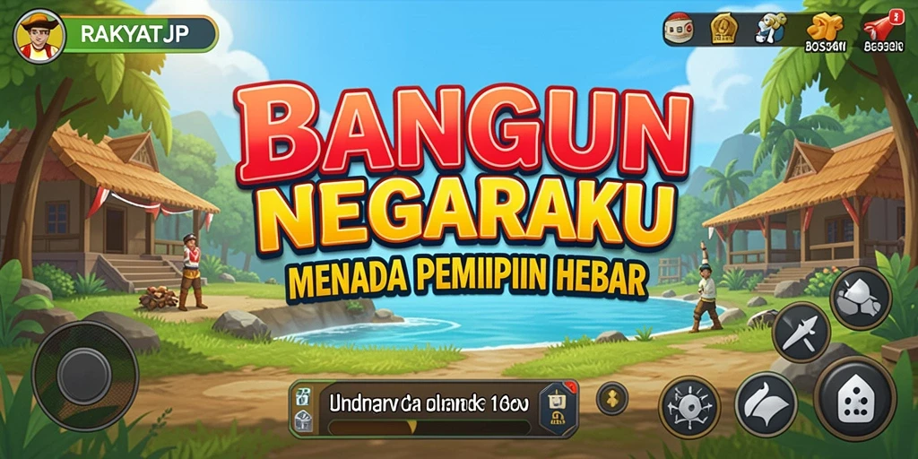 Tampilan gameplay RAKYATJP yang menarik dan interaktif.