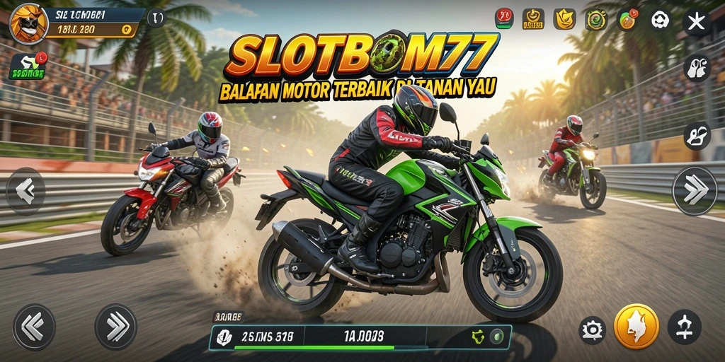 Tampilan gameplay SLOTBOM77 yang mendebarkan dan penuh aksi.