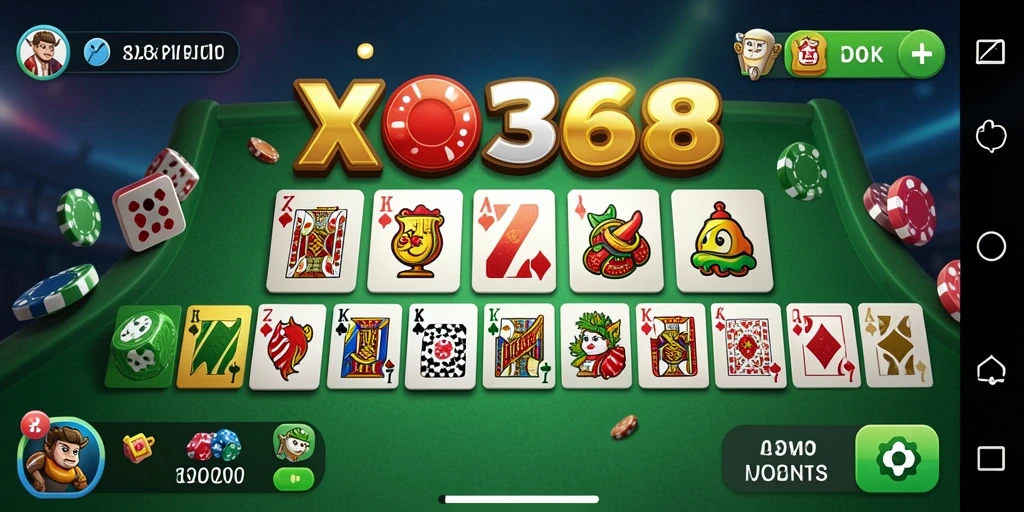 Tampilan gameplay seru dari XO368 yang menunjukkan keseruan bermain domino.
