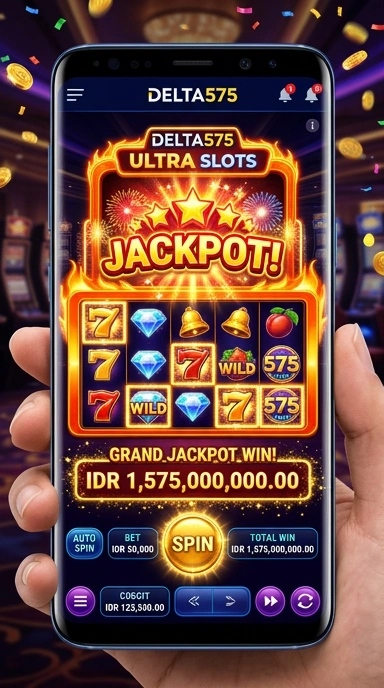 Screenshot tampilan halaman utama delta575 yang user-friendly.